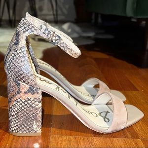 Sam Edelman snake print heels, size 10